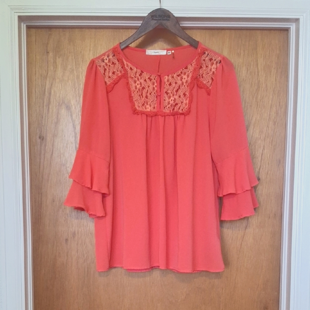 Coral Bell Sleeve & Lace Top
